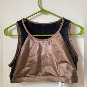 FABLETICS Camryn Metallic Sports Bra NWT